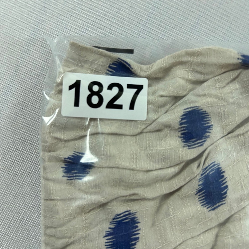 Maeve Saona Swing Tank Womens 0 Beige Blue Polka Dot Peplum Boho Anthropologie - Picture 7 of 7